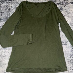 No Boundaries Olive Long Sleeve Tee